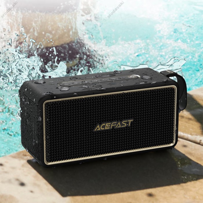 Портативна колонка Bluetooth ACEFAST K3 Ultra portable wireless speaker BT5.4 USBTF/AUX TWS 120W Black